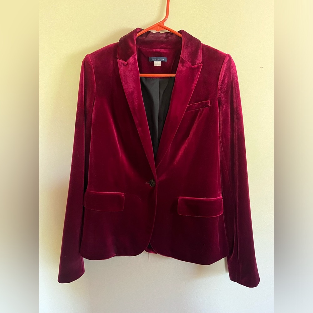 Tommy Hilfiger Red Velvet blazer